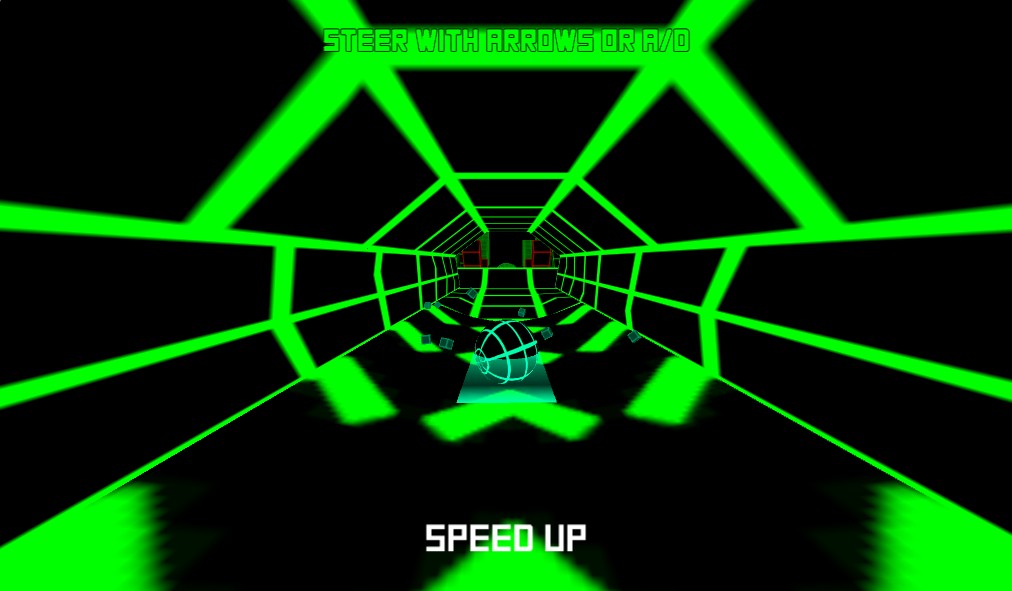 Slope 2 neon tunnel speed gameplay